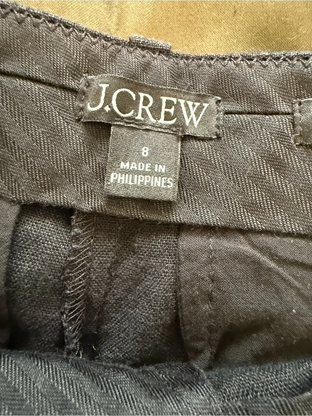 J Crew Black Essential Wide Leg Linen Pants BW528 Lightweight Classic Trousers 8
